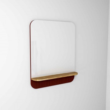 Mirror with shelf with...