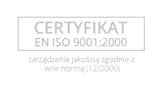Certyfikat EN ISO 9001-2000